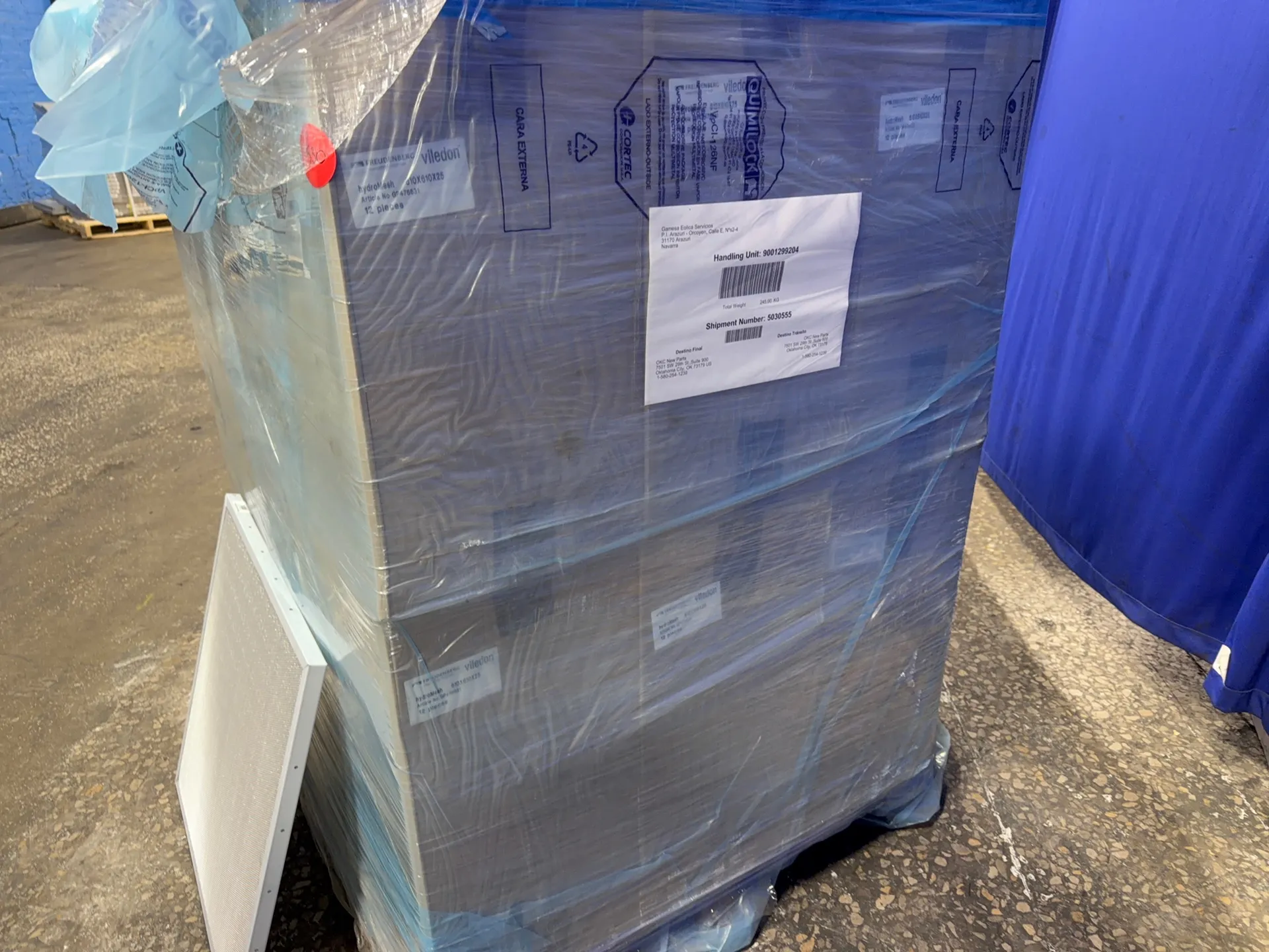 Freudenberg 24” X 24” X 1” Air Filters - Hydromesh
