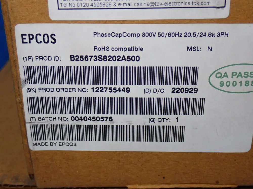 Tdk Compact Capacitors - B25673s8202a500
