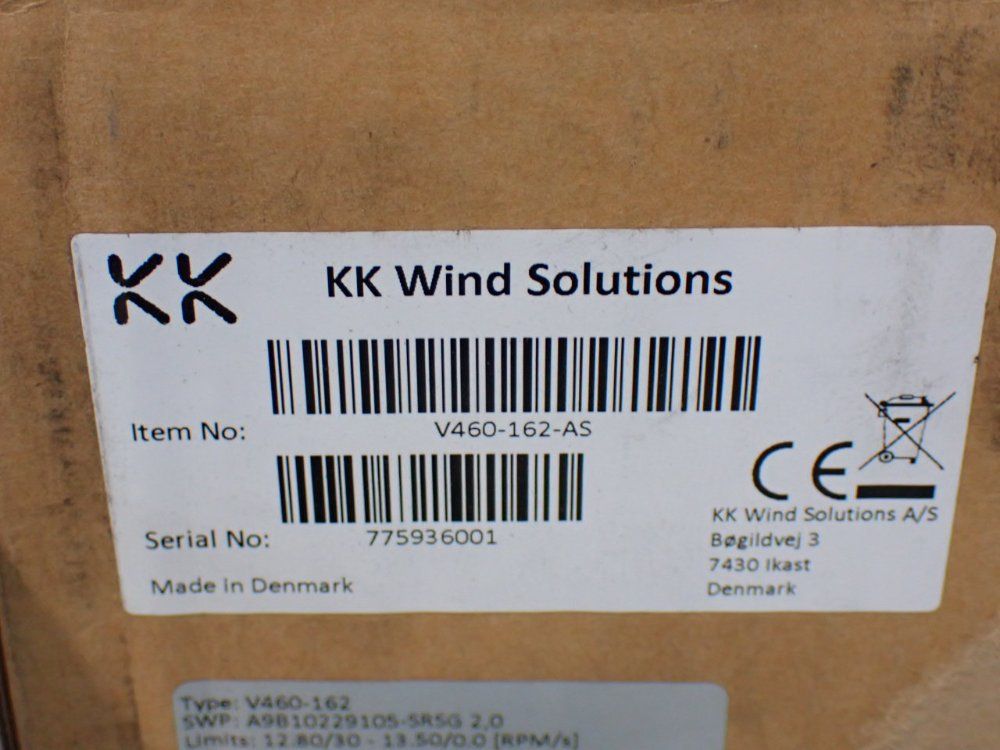 Kk Wind Solutions 12.80/30 - 13.50/0.0 Rpm/s Srsg Rotor Speed Guard - V460-163-as