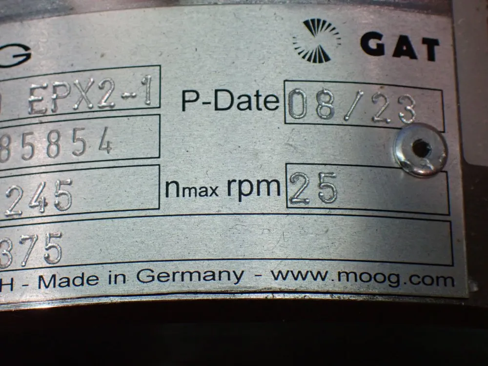Moog Gat M60 Epx2-1 Gat Rotary Union - 120122014696