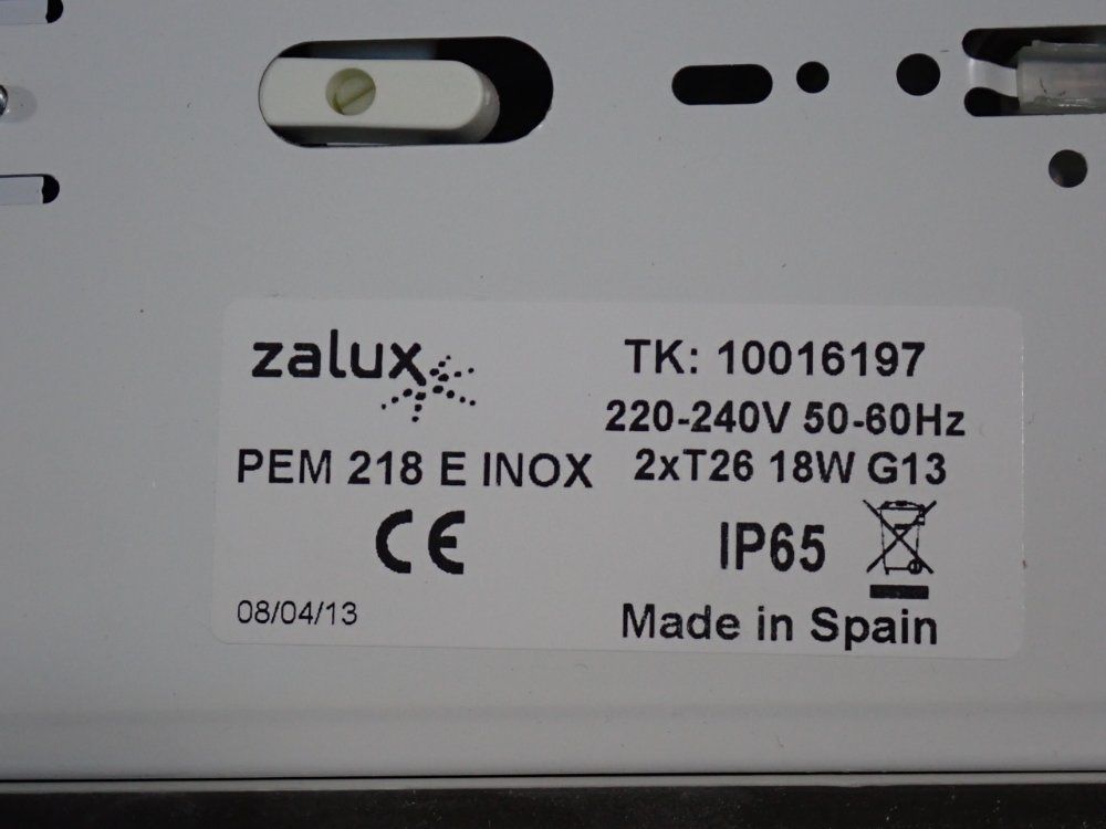 Zalux Flourescent Lights - Pem 218 E Inox