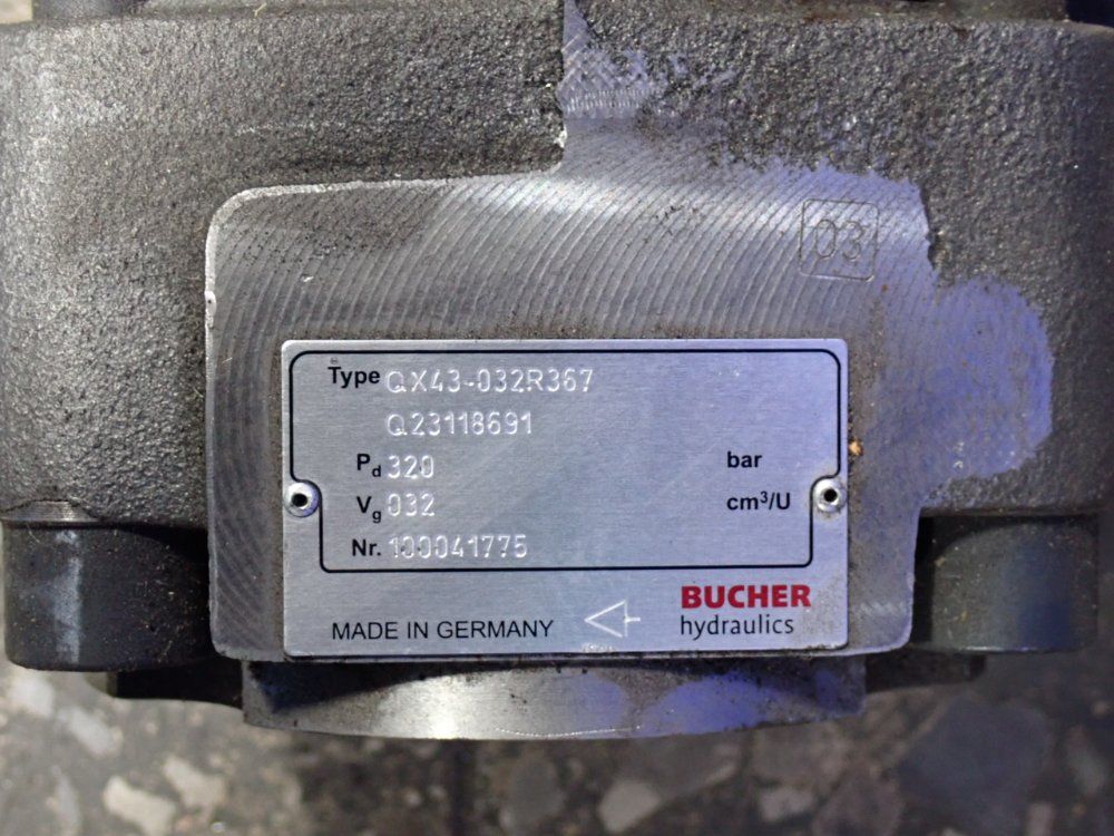Bucher Hydraulics 320 Bar Internal Gear Pump - Qx43-032r367