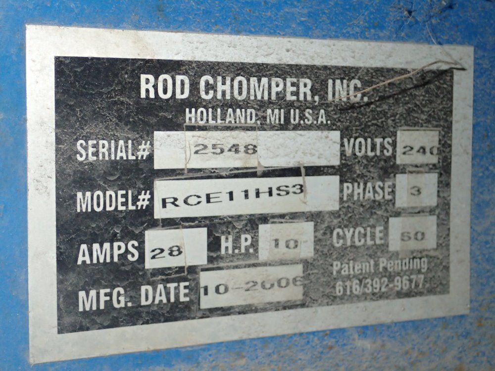 Rod Chomper Rebar Cutter - Rce11hs3