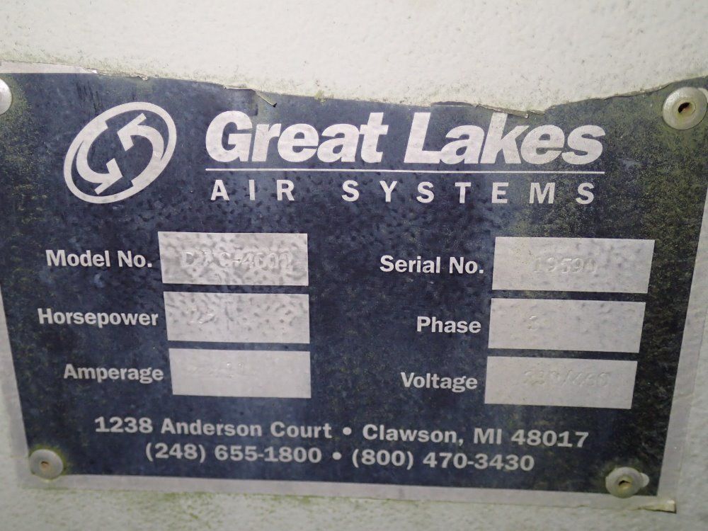 Robovent / Great Lakes 7.5 Hp Fume Collector - Dfs-4000