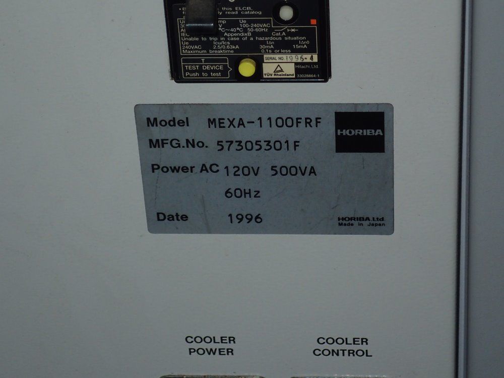 Horiba Motor Exhaust Gas Analyzer - Mexa-1100frf