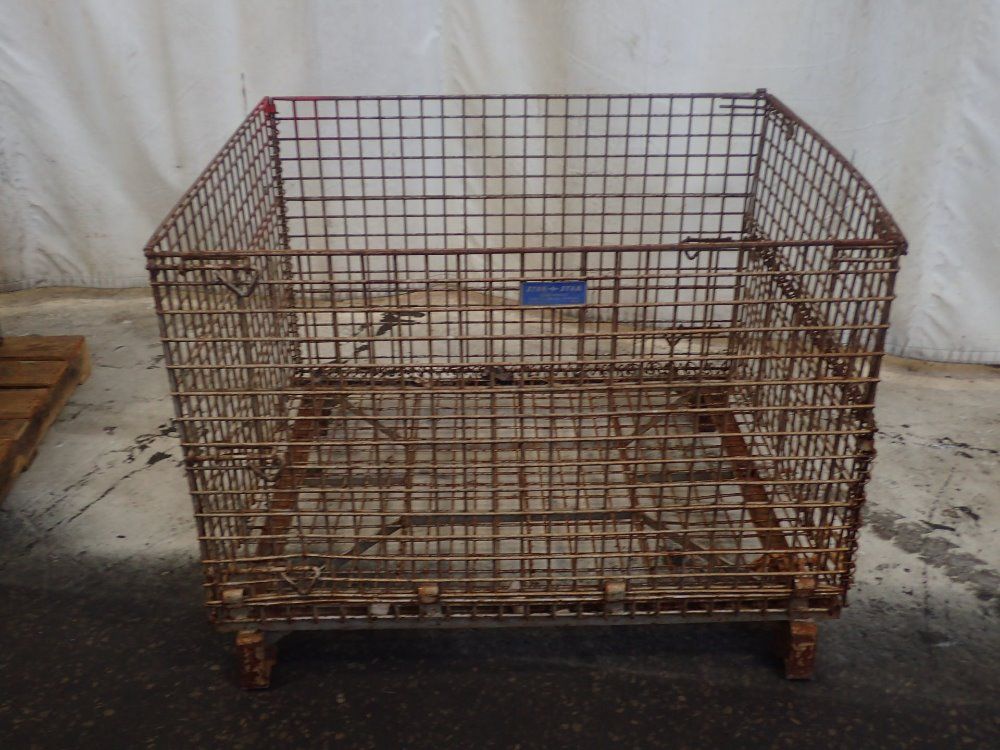 Stor-stak 39'' X 49'' X 30'' Collapsible Wire Basket