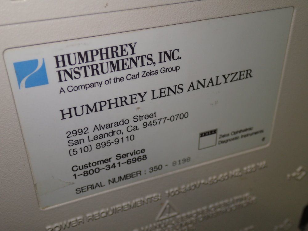 Carl Zeiss/humphrey Instruments Lens Analyzer
