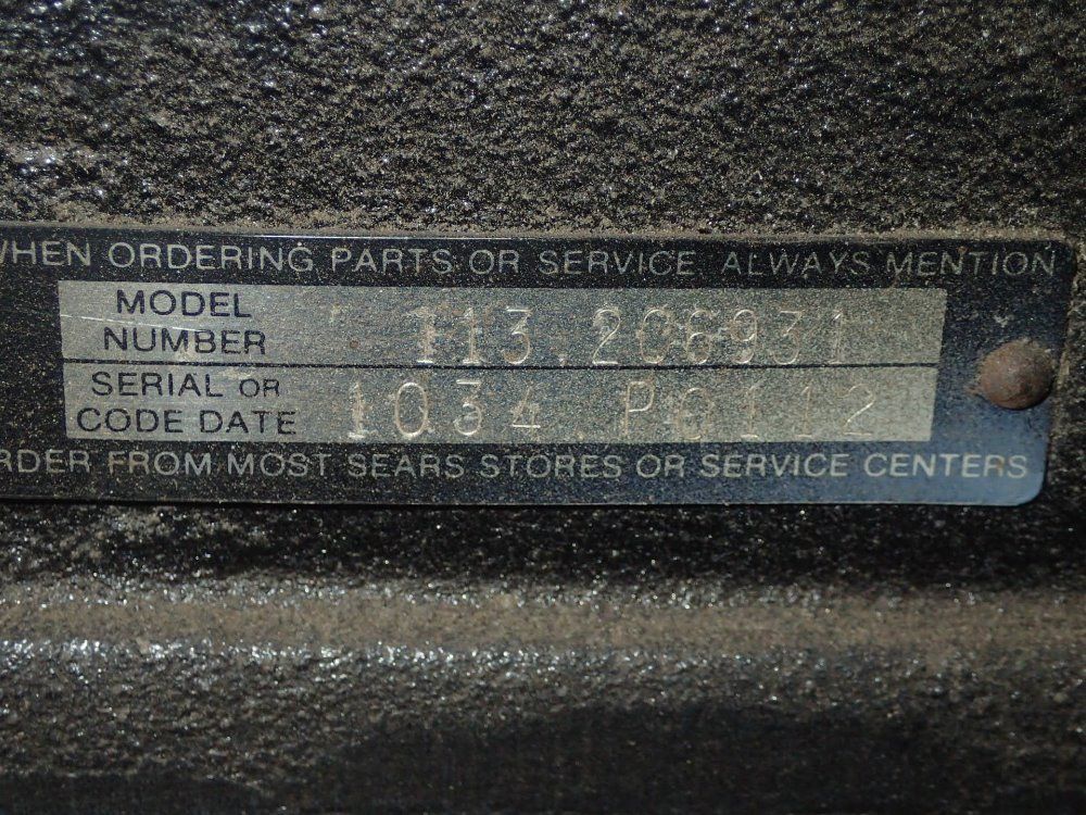 Sears / Craftsman 5'' X 36'' Jointer - 113.206931