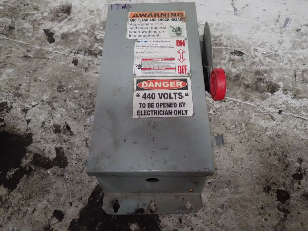Eaton/cutler Hammer 30 A / 600 V Fusible Disconnect - Dh36fdk
