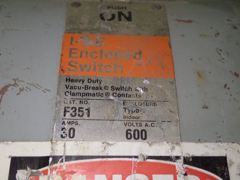 Tie 30 A / 600 V Fusible Disconnect - F351