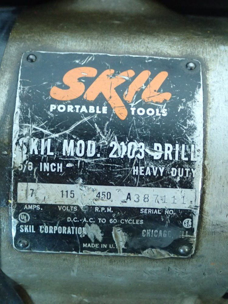 Skil Portable Drill W/ Bux Magnetic Base - 2103 Drill