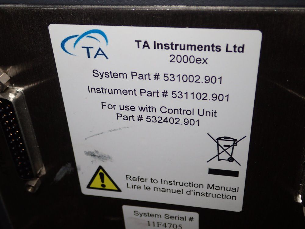 Ta Instraments Rheometer
