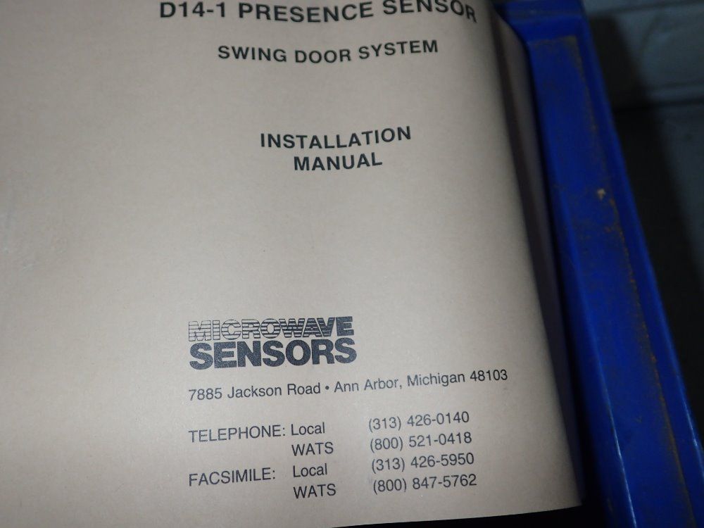 Microwave Door Sensors