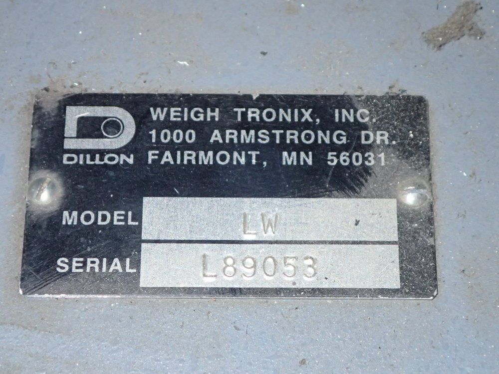 Dillon/weigh Tronix Testing Machine