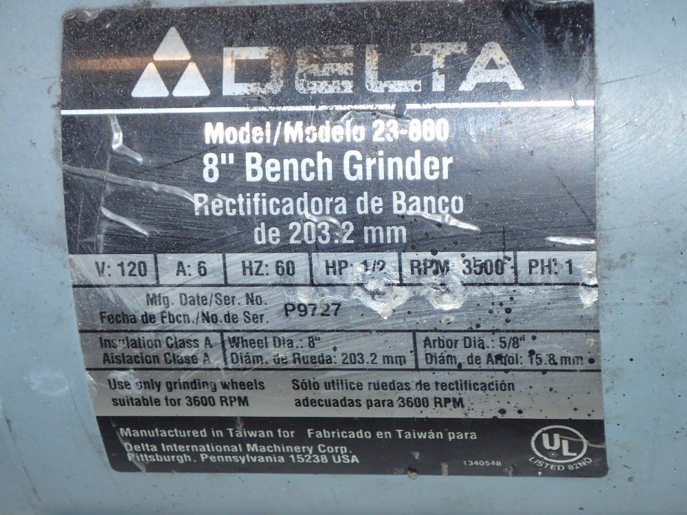 Delta 8" Bench Grinder