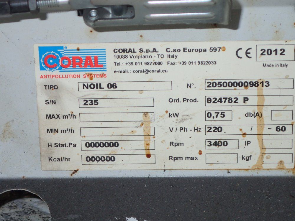 Coral Antipollution Systems Blower