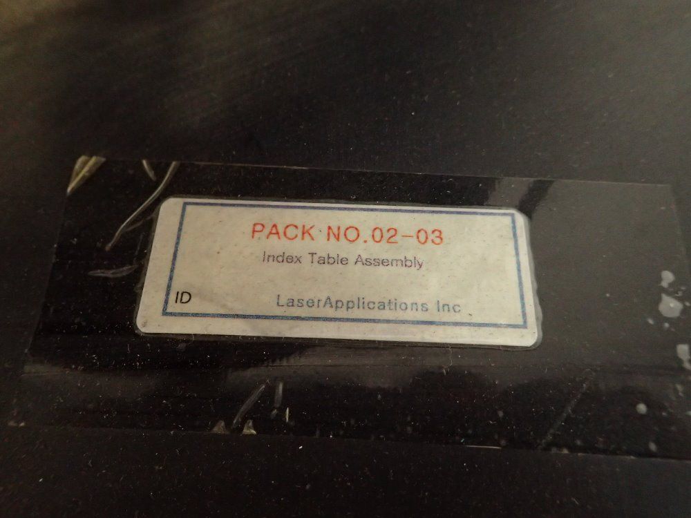 Laser Applications Index Table Assembly