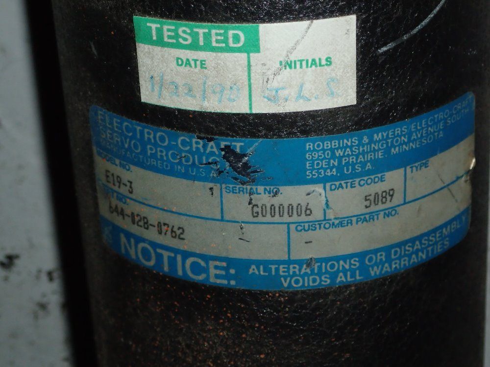 Electrocraft Servo Motor