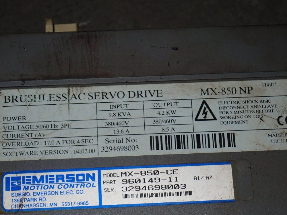 Emerson Servo Drive