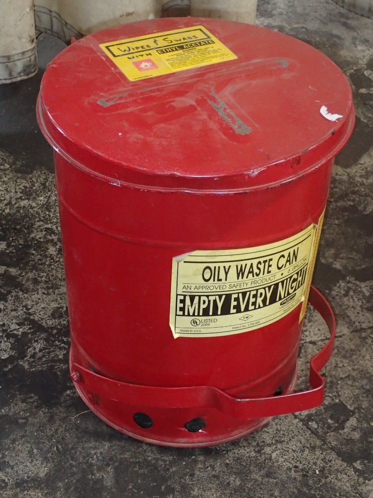 Lab Safety Oily Waste Can