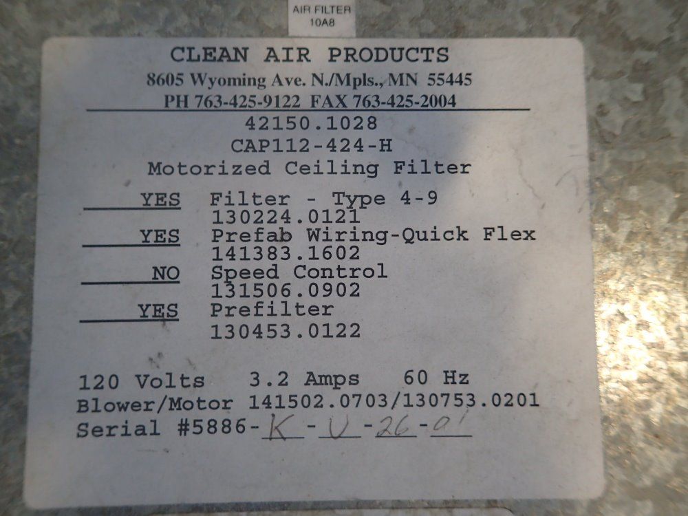 Camfil / Farr Fan Filter Unit