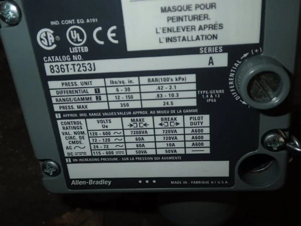 Allen-brandley Pressure Controller
