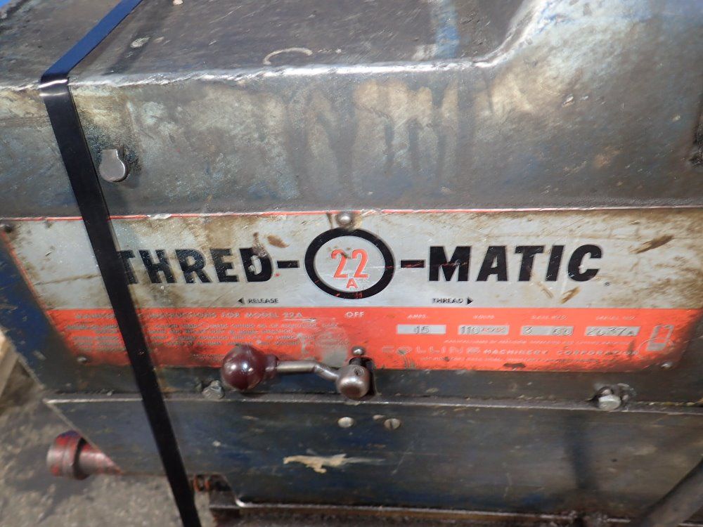 Collins Machinery Pipe Threader