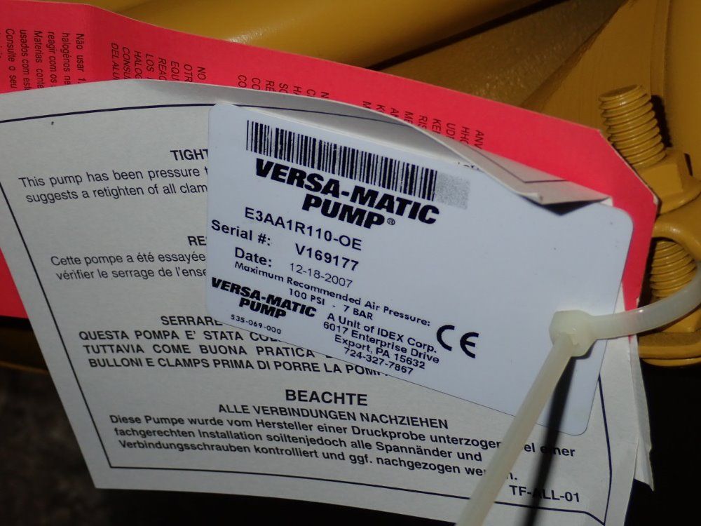 Versa Matic Diaphragm Pump