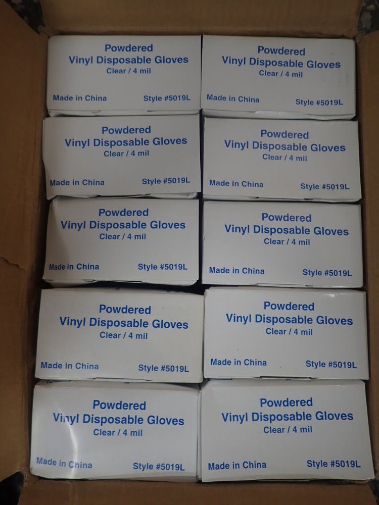 Mcr Powdered Vinyl Disposable Gloves