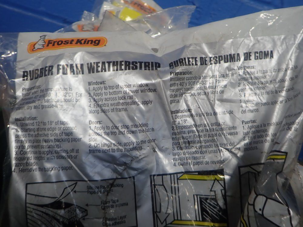 Frost King Adhesive Foam Weather Strips