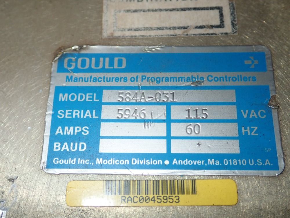 Gould/modicon Plc - 584a-031