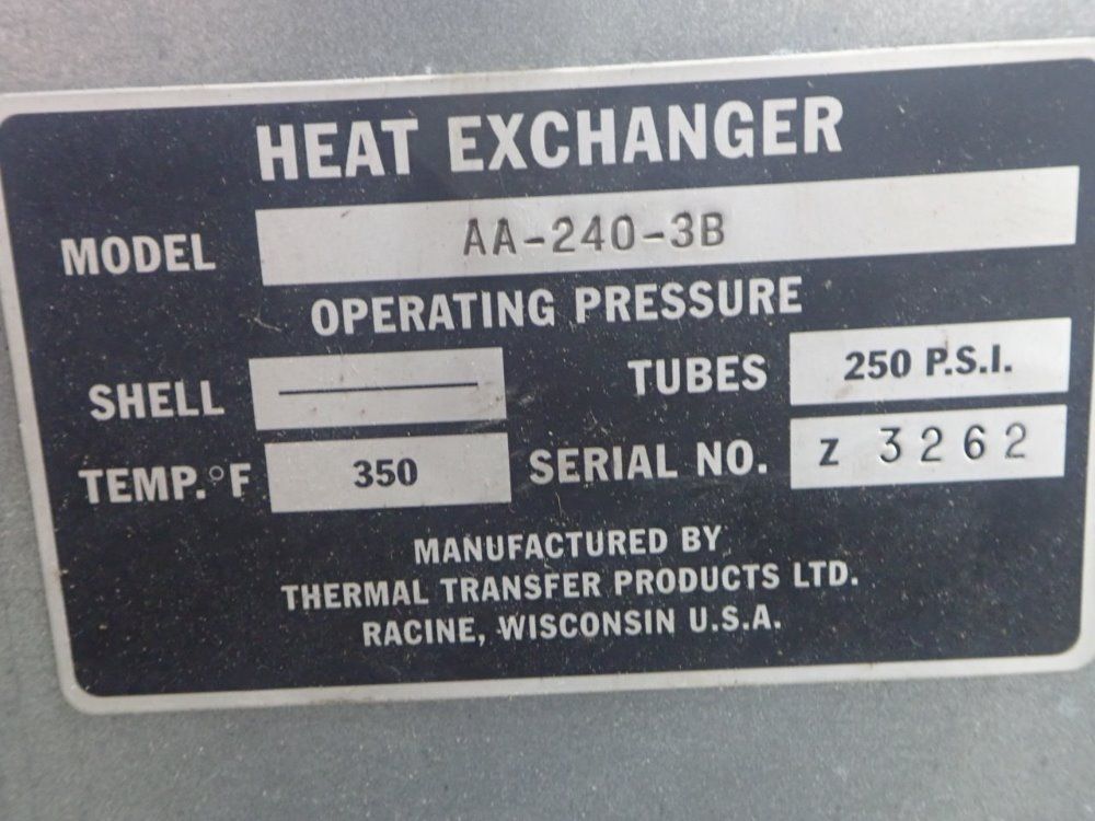 Thermal Transfer Products Heat Exchanger