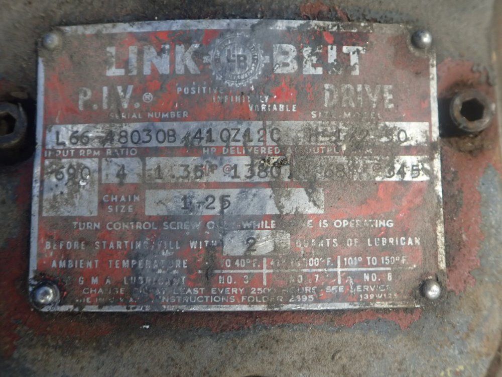 Fmc / Link Belt Variable Speed Drive