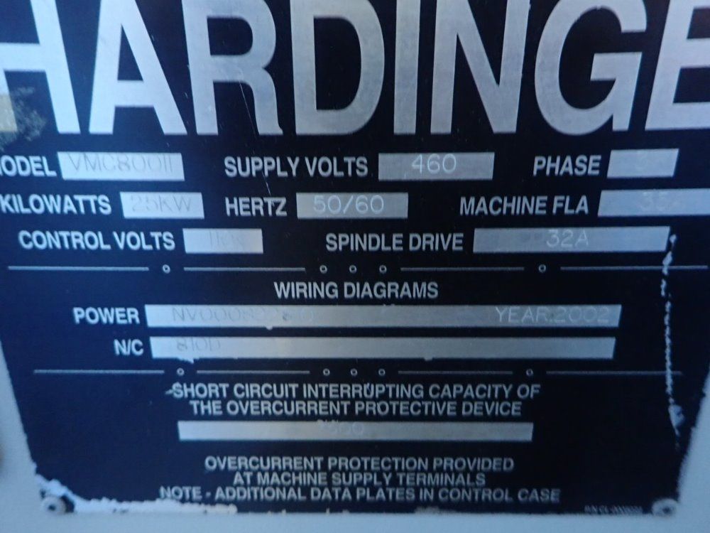 Hardinge Cnc Vmc