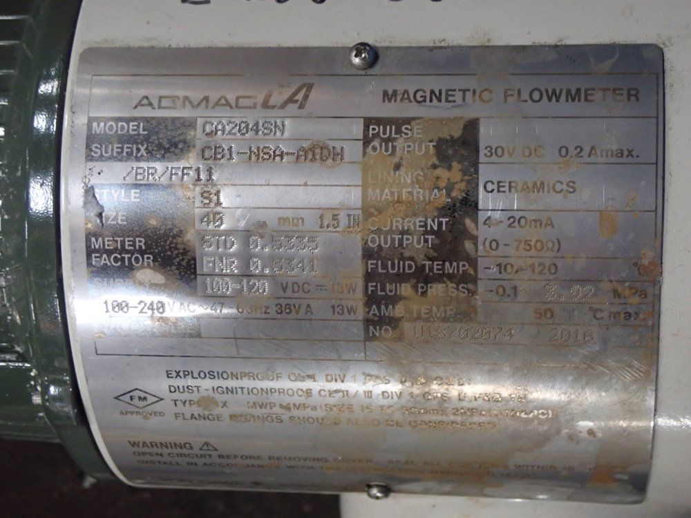 Admagca Magnetic Flow Meter