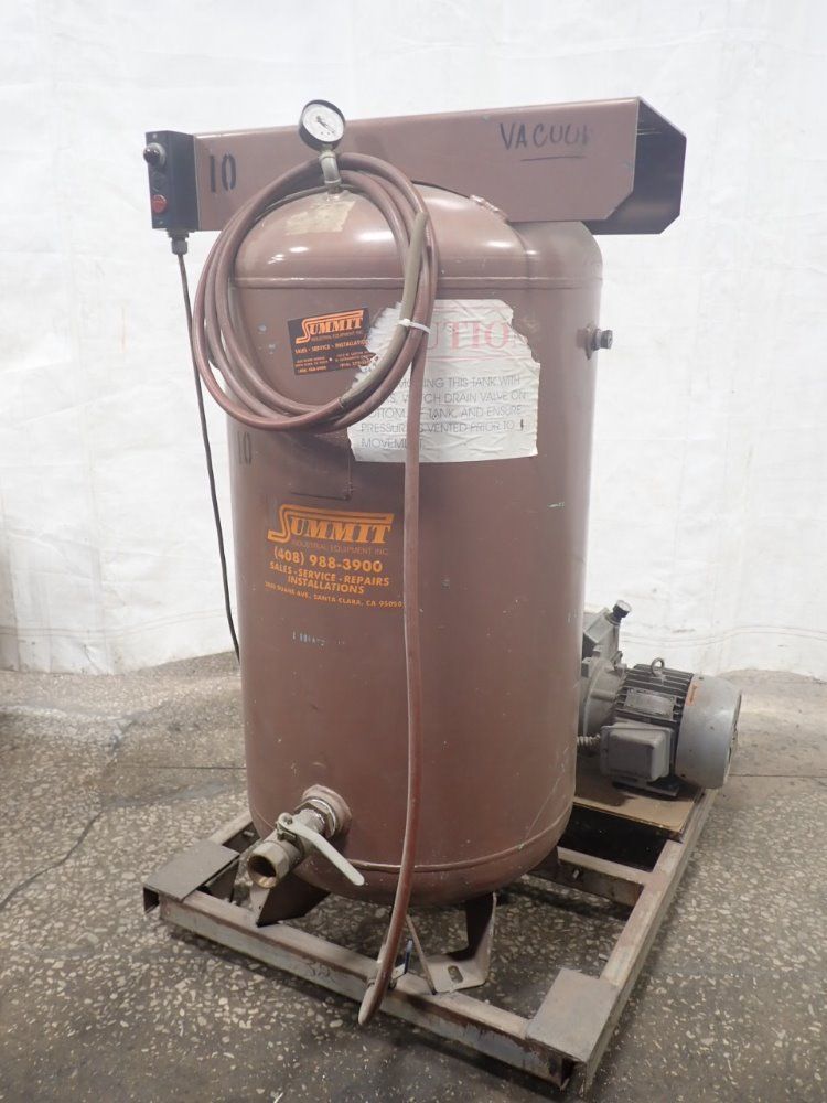 Summit Industrial Equipment Incorporated Vacuum Pump With Tank