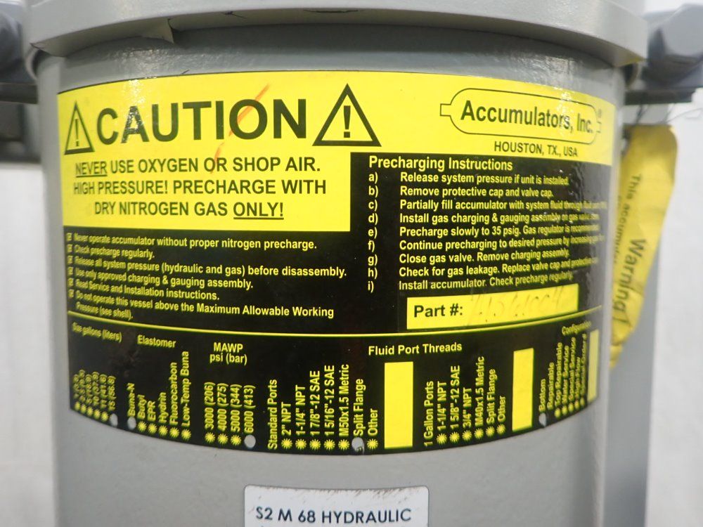 Accumlators Inc Accumulator Assembly