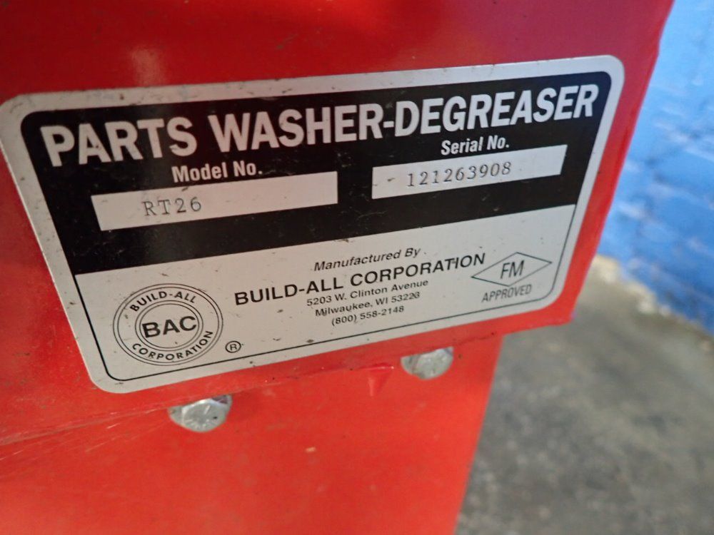 Build All Parts Washer