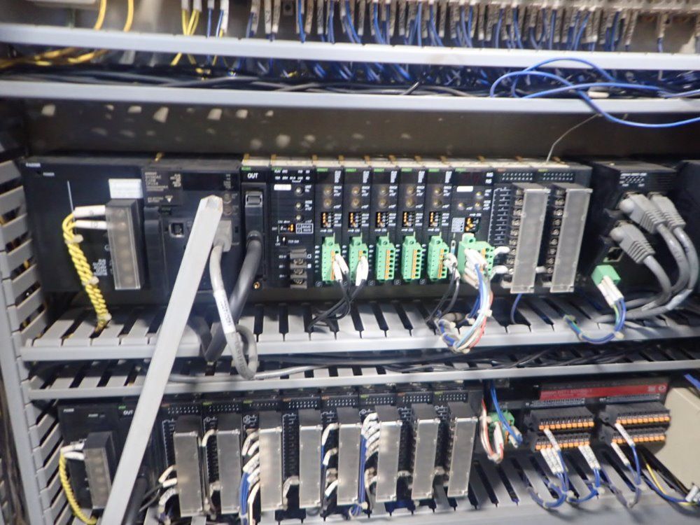 Omron Enclosure W/ Programmable Logic Controller & Electrical Components