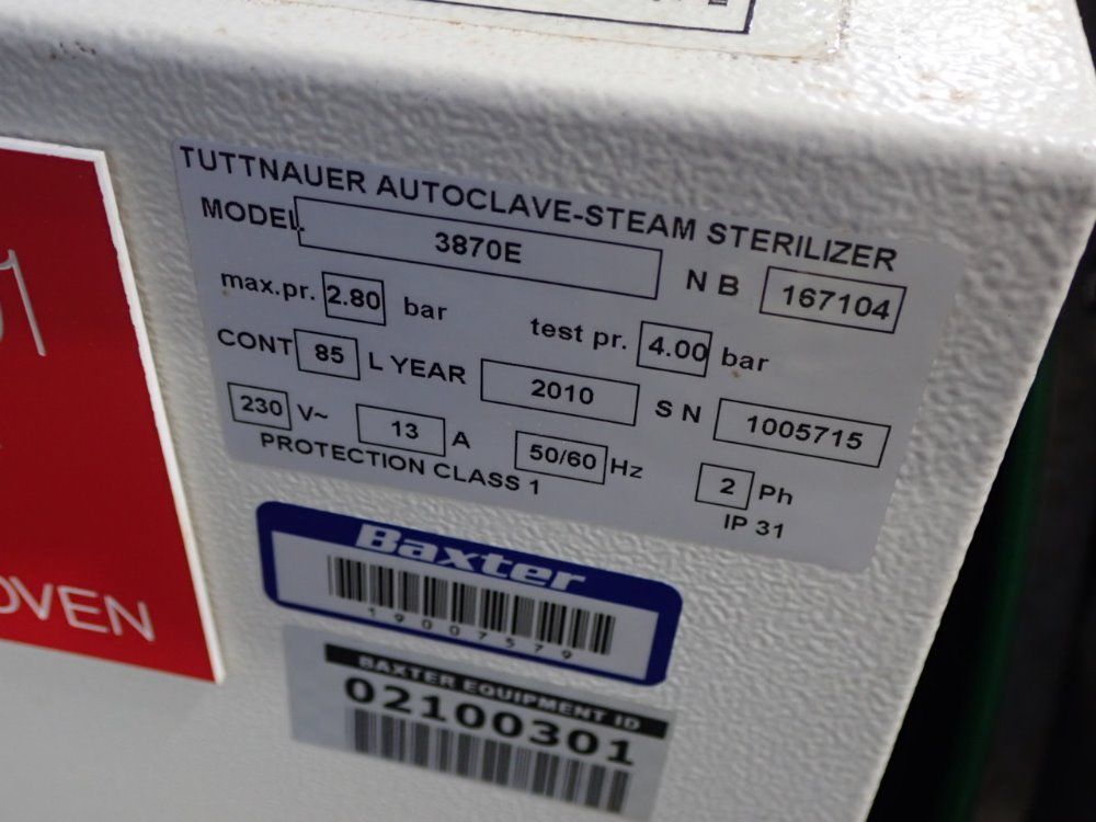 Tuttnauer Autoclave Sterilizer
