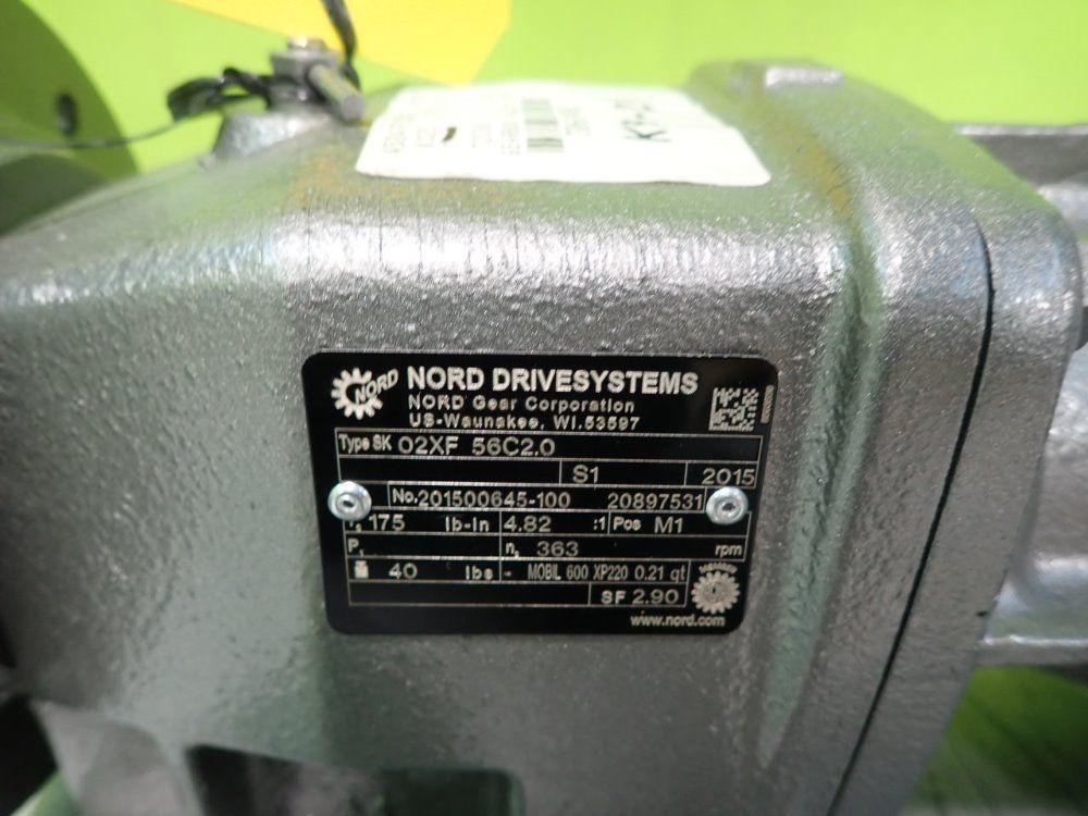 Nord Drivesystems Nord Drivesystems 02xf 56c20 Gear Reducer