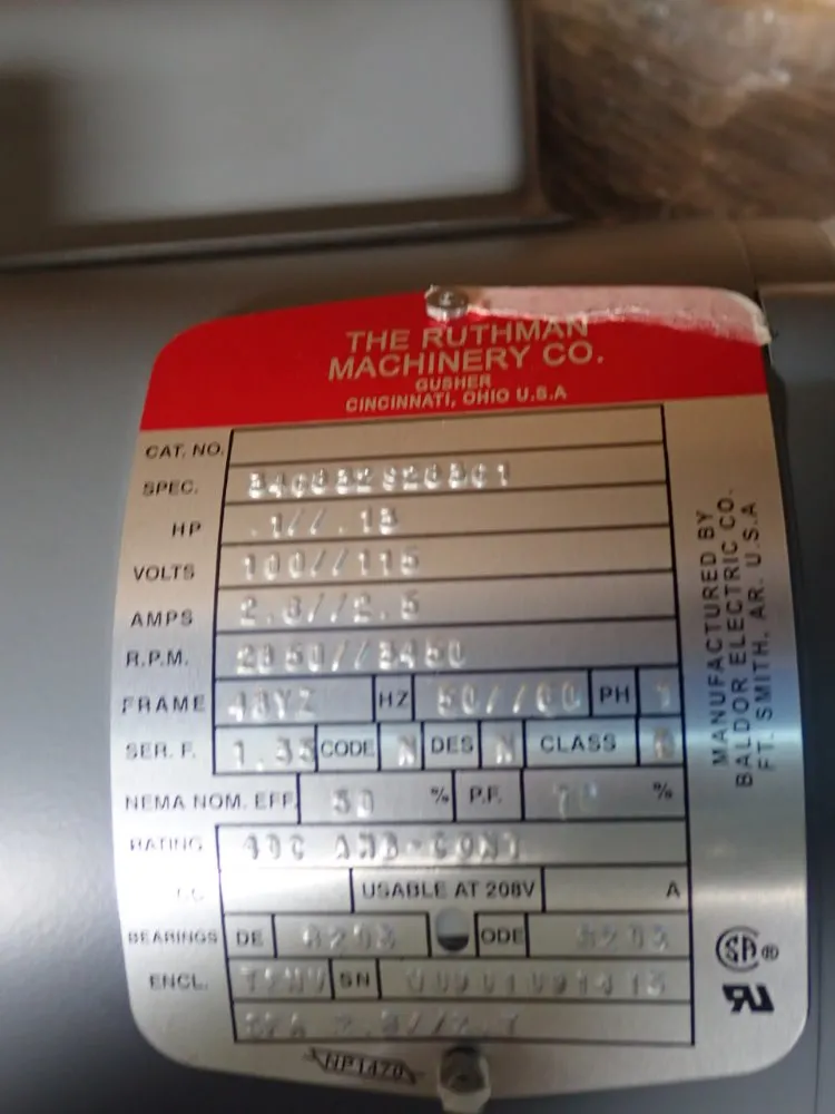 Gusher/ Baldor Motor