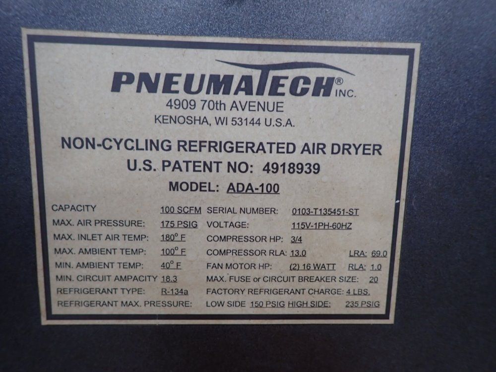 Pneumatech Air Dryer