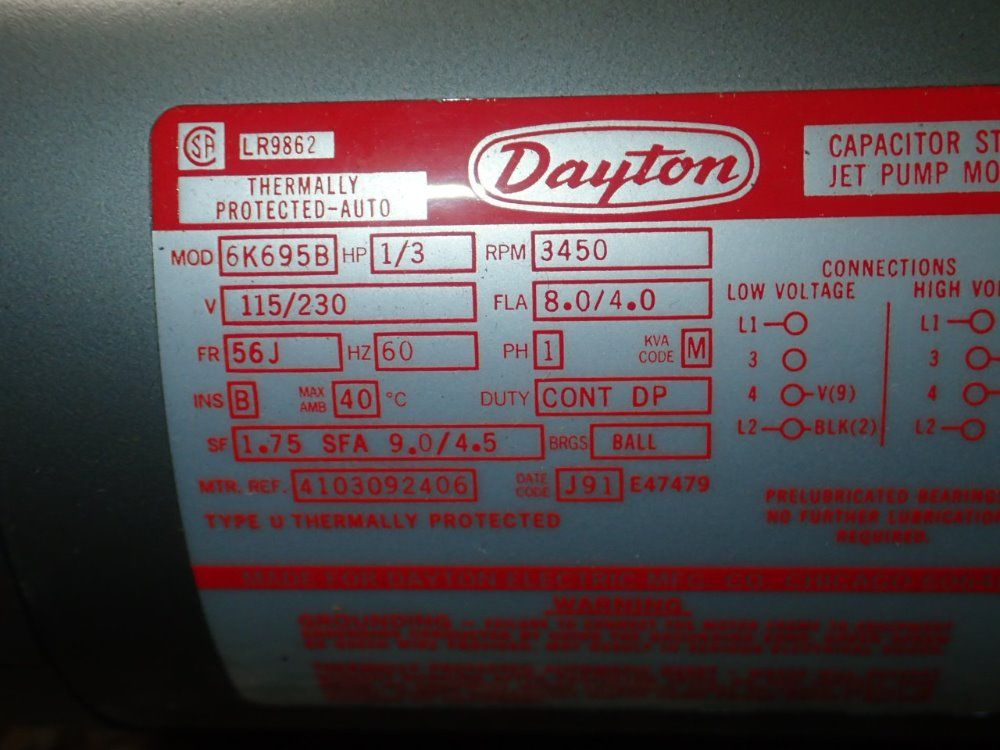 Teel/ Dayton Centrifugal Pump