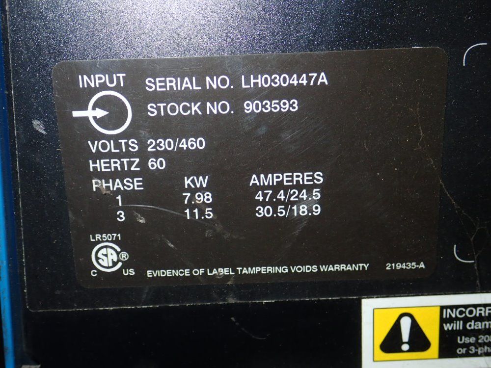 Miller 300a Invision 354 Mp Welder - Invision 354 Mp