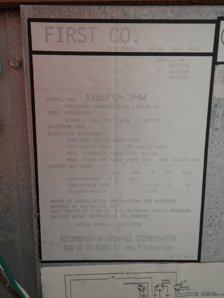 First Co. Air Conditioner