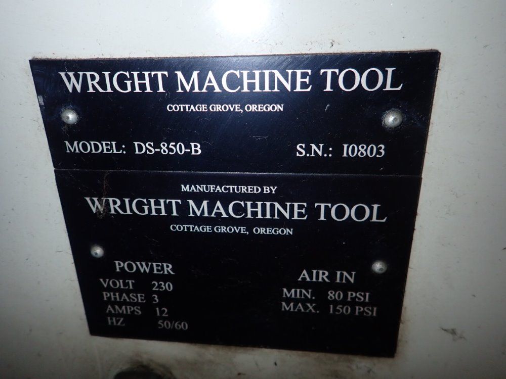 Wright Machine Tools Side Grinder