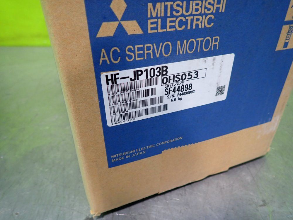 Mitsubishi , Hf-jp103b Servo Motor Factory Sealed - Hf-jp103b