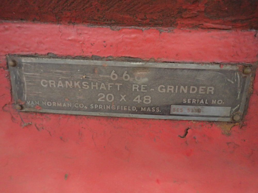 Van Norman 20" X 48" 666 Crankshaft Grinder - 666