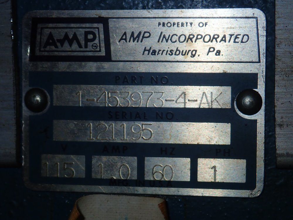 Amp Crimper Press Wire Terminal